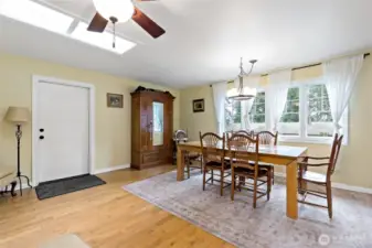 Large Dining are off kitchen.