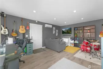 LED lighting, extra thick rockwool insulation.