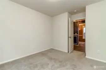 Large bedroom downstairs with walk in closet