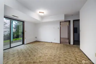 Family room looking towards bedroom