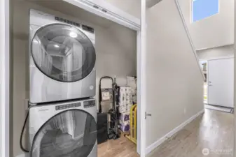 Storage under stairs