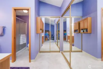 Primary Bathroom Closets