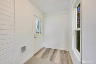 Entry way from the second front entrance