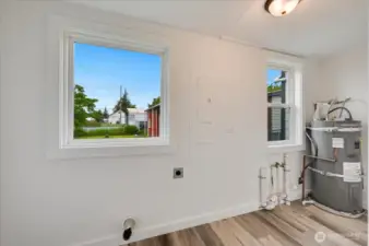 Utilty Room off the kitchen and rear entrance.