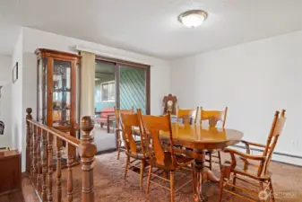 Main House: Formal dining room for special gatherings has entry point to outdoor living area