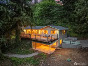 Lakeside of the home