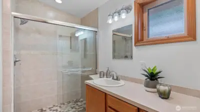 Main bath attached to primary suite