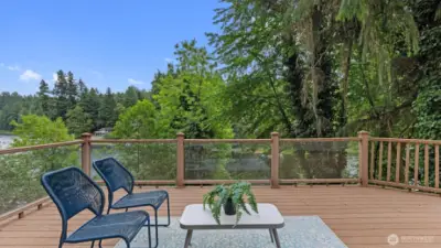 Expansive Deck with view