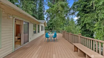 Expansive Deck with view