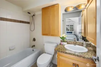 Huge bathroom plus, you guessed it, more storage!