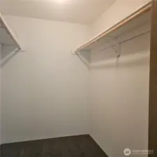 Primary walk in closet