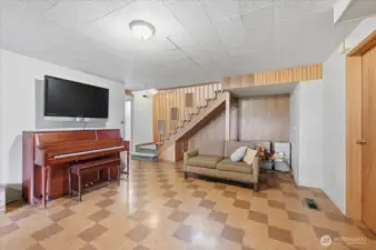 Looking toward open stairway.