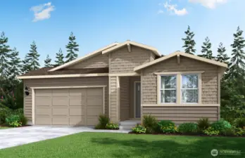 A rendering of the house