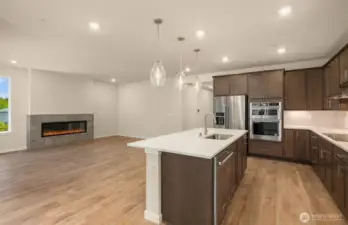 Photos of same design, but finishes and home views vary.