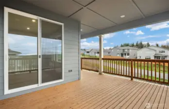 Spacious deck