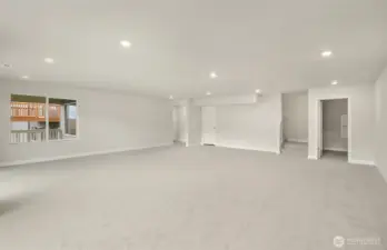 Finished walk out basement-spacious