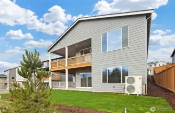 Exterior back side of home