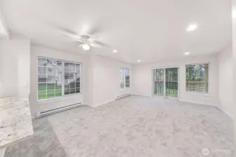 Unit #1 - dining area & living room