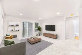 Unit #1 - Virtual staged living room