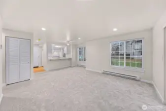 Unit #1 - has large new windows letting in that south side sun.  New eating bar off kitchen counter too!