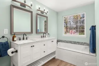 Updated primary bathroom