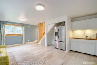 Downstairs possible ADU with separate entrance.