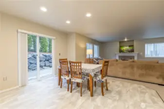 Generous breakfast nook space. New luxury vinyl tile flooring in 2025!