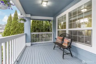 Charming covered front porch