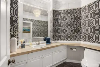 Main floor powder room.