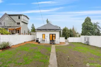 Spacious, fully fenced backyard with room to create an ADU, pool, or your own outdoor retreat.