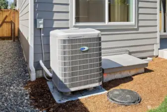 High efficiency 5-stage heat pump with wifi thermostat  providing both heat and air-conditioning