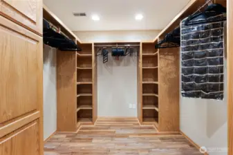 Primary Suite Walk in Closet