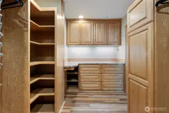 Primary Suite Walk in Closet