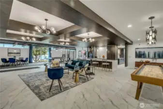shuffleboard, pool table