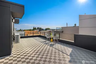 Photos from model home with similar roof deck