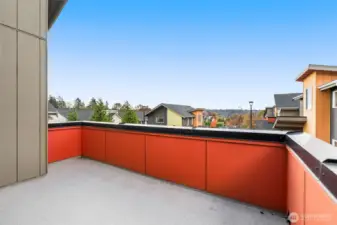 6018 Deck faces west for sunsets over the mountains