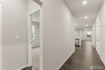 Wide entryway leading to great room.