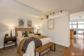 Photo is from when the unit was staged.