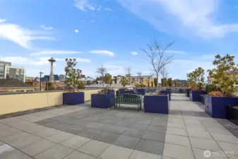 Big rooftop view deck.