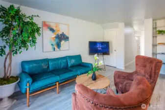 The entire house has all New Vinyl Flooring - upstairs & downstairs.