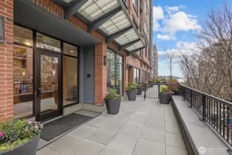 secure, concierge entrance