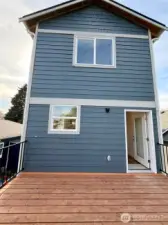 Large deck for entertaining