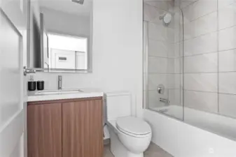 Full bathroom. Finishes vary by unit.