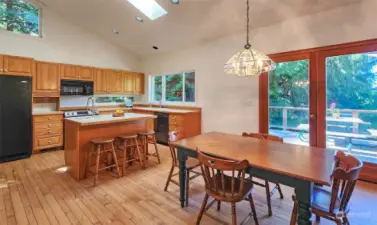 Dining Room & Kitchen with Island