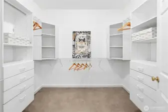 Primary walk-in closet