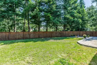 From the home, greenbelt beyond the fence.