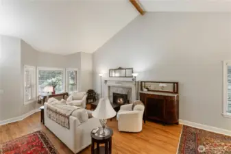 Living Room with Gas Fireplace!