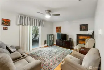 Family Room with slider to large deck!