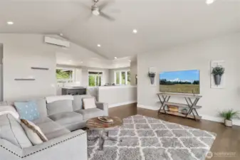 Open spacious living