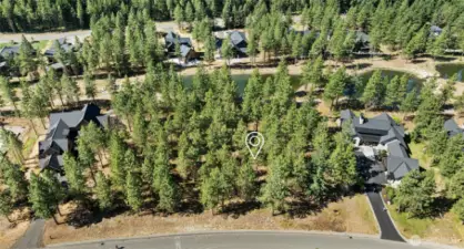 Aerial view of homesite